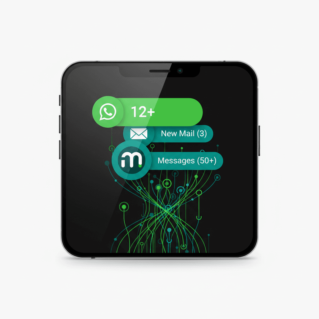 إشعارات الرسائل السريعة على الهاتف